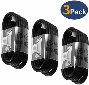 3X Cable Cargador tipo C Cable de datos para Samsung Galaxy  S8 S9 S10 Plus LOT - Picture 1 of 5