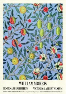 WILLIAM MORRIS DESIGN #L AUSSTELLUNGSPLAKAT A4 MINI GLÄNZEND STRUKTURIERTES POSTER - Bild 1 von 1