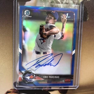 Bowman Chrome Blue Refractor Eric Pardinho Blue Jays 2018 RC automático/150 autógrafo - Imagen 1 de 4