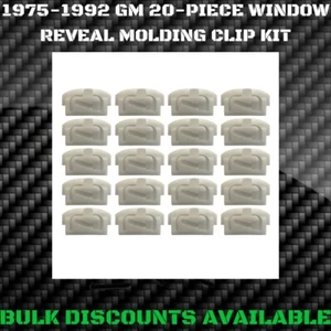 1975-1990 Chevy Caprice ventana de vidrio parabrisas borde de moldeo clips revelación fabricante de equipos originales GM - Imagen 1 de 5