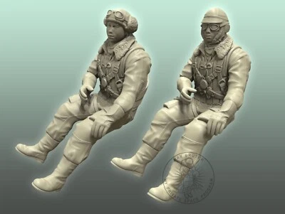PRINTED PARTS FACTORY Full body WW2 Japanese fighter pilot for RC warbirds - many scales available