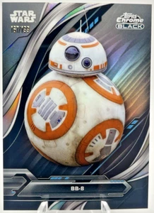 2024 Topps Star Wars Chrome Black Refractor Parallel Card 30 BB-8 167/199 RARE! - Picture 1 of 2