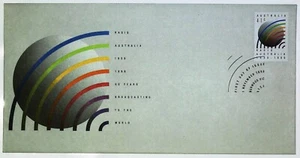 1989 FDC Australia.  Radio Australia. Pict.PMK "BURWOOD" - Bild 1 von 1