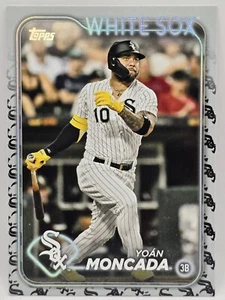 2024 Topps Series 2 Yoan Moncada Team Logo Border Variation SP White Sox #554 - Picture 1 of 2