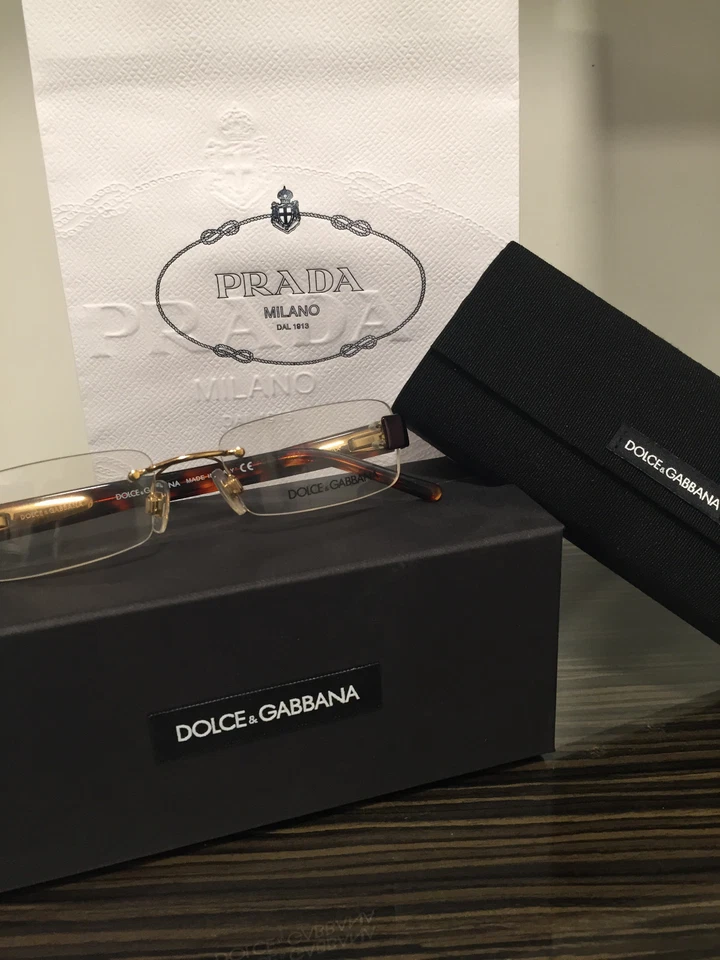 Nuevo Dolce Gabbana DG 1153 068 Auténtico Marco Rx 52mm Anteojos D G FUNDA Foto 1 de 4