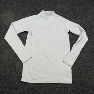 Reebok Shirt Youth XL Extra Large White Playwarm Long Sleeve Breathable Boys - Picture 1 of 11