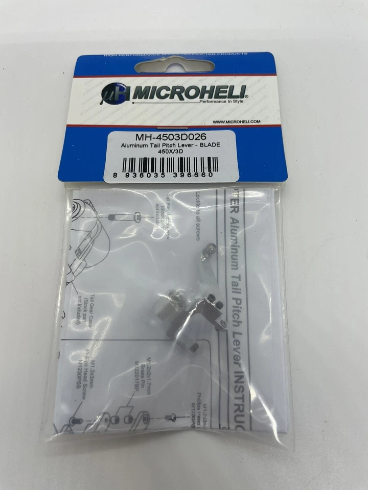 MH Alu Tail Pitch Lever (for MH Tail Set Pro BLADE 450X/ 3D RC Helicopter Parts - Image 1 of 4
