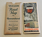 1939 Vacuum Road Map Queensland With Interstate Routes Original Sleeve #10