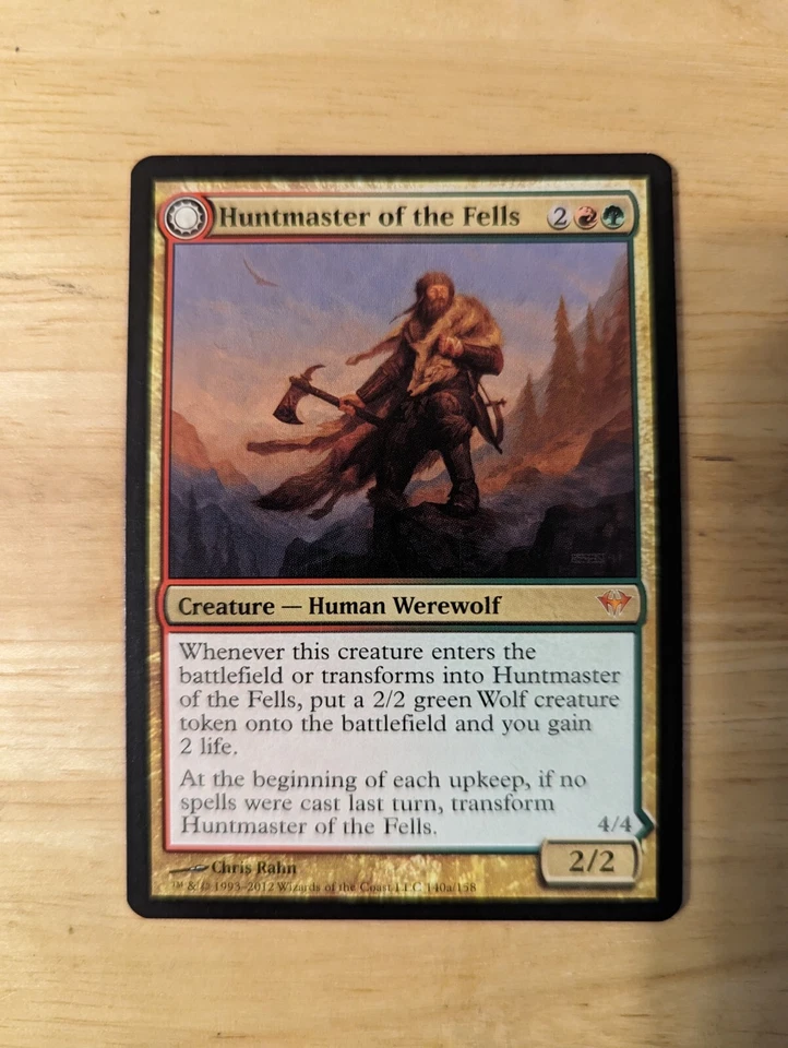 MTG Huntmaster of the Fells / Ravager of the Fells Dark Ascension 140/158 - Image 1 of 4