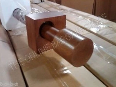 Barra de cortina de madera de gran tamaño Pottery Barn West Elm remates cilíndricos 8' miel de bellota Foto 1 de 4