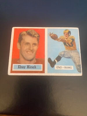 1957 TOPPS FOOTBALL #46 ELROY HIRSCH!! $1 SHIPPING!! - Image 1 of 2