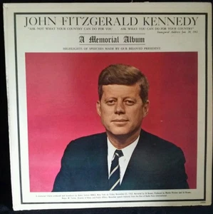 JOHN F KENNEDY A Memorial Album ~ c1963 Tribute Vinyl Record - Picture 1 of 5