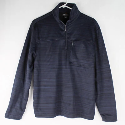 Van Heusen Viajante Hombre Azul Marino 1/4 Cremallera Sudadera CHAQUETA - Good - Imagen 1 de 4