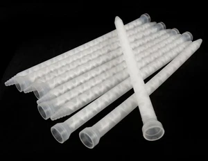 100 Plexus Wire Tie Mixer 2 Part Epoxy Nozzle SMX MCH10-24T 200-400ML Helix Bell - Picture 1 of 2