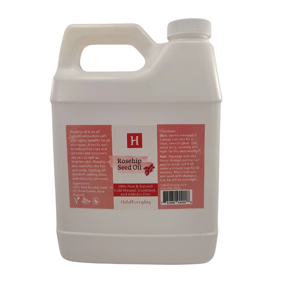 Aceite de semilla de rosa mosqueta - 100 % puro natural prensado en frío hidratante facial de primera calidad Foto 1 de 4