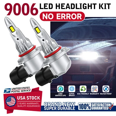 2PCS 9006(HB4) LED Headlight Bulb Kit CANBUS For Volkswagen Golf Jetta 1997-1999 - Изображение 1 из 4