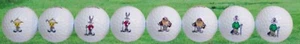 (8) PRECEPT Looney Tunes Tweety Bird/Bugs Bunny/Sylvester/Taz Logo Golf Balls - Picture 1 of 9