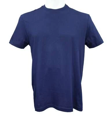 Camiseta para hombre azul marino Club Room 100 % algodón gris cuello ribete, talla XL Foto 1 de 4