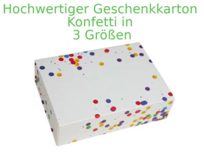 Geschenkkarton / Geschenkbox / Magnetbox Konfetti in 3 Größen - Bild 1 von 3