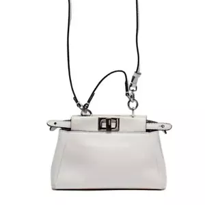 Fendi 2 way mini handbag shoulder bag crossbody micro peekaboo women b3a745a93a - Picture 1 of 8
