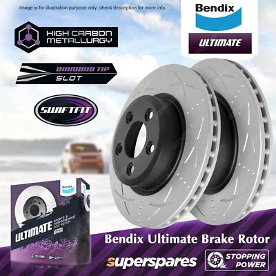 Bendix Front Ultimate Disc Brake Rotors for FPV Falcon FG 5.0L 315kW 2010-2014 - image 1 of 4