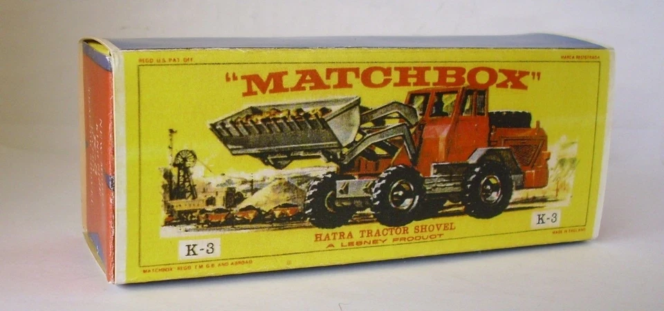 Repro Box Matchbox King Size K- 3 Hatra Tractor Shovel - Bild 1 von 1