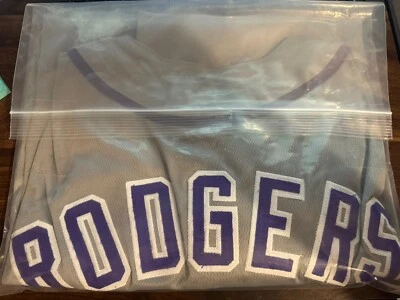 Camiseta de béisbol Brendan Rodgers Colorado Rockies autografiada firmada Beckett Foto 1 de 3