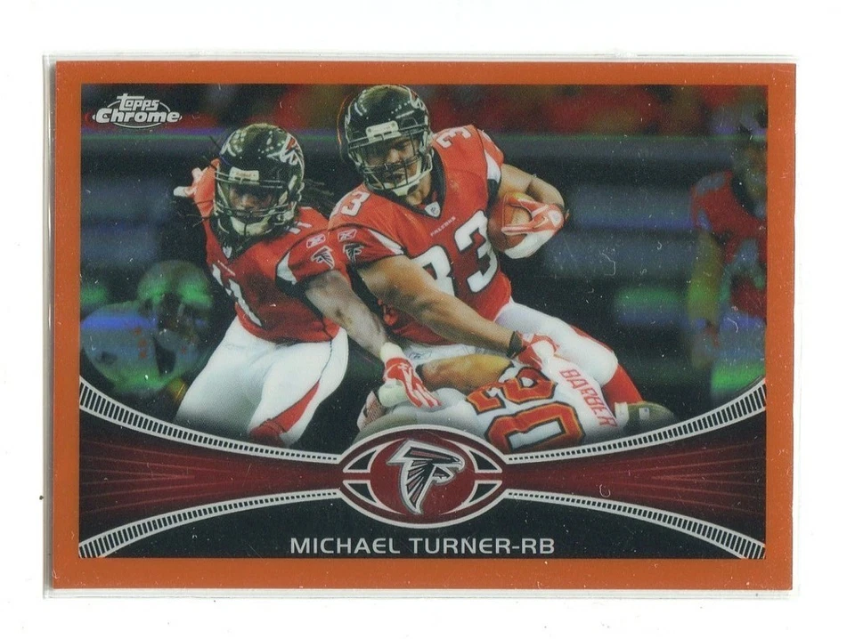 2012 Topps Refractor Orange #130 Michael Turner Atlanta Falcons - Image 1 of 1