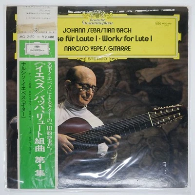 NARCISO YEPES. BACH LUTE SUITE DG MG2470 Japan VINYL LP Foto 1 de 2