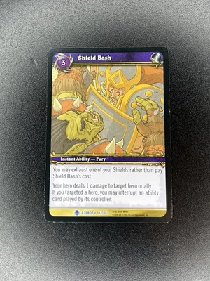 World of Warcraft TCG Shield Bash 147/361 Azeroth Rara Inglese - Image 1 of 2
