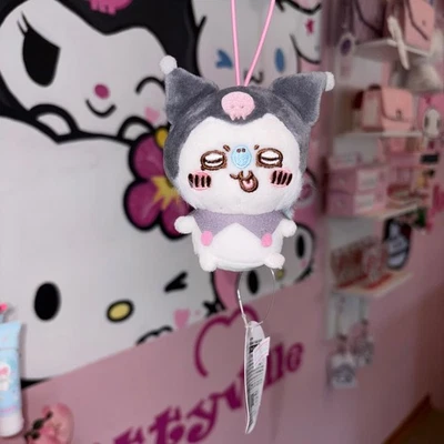 Sanrio Characters Kuromi X Chiikawa Plush Dangler  - Image 1 of 3