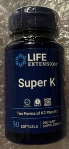 Life Extension Super k 90 Softgels, Sealed, 11/26 - Picture 1 of 3