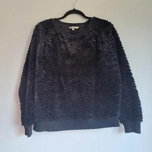 C&A Black Fluffy Soft Cozy Pulover Size XL - Picture 1 of 4