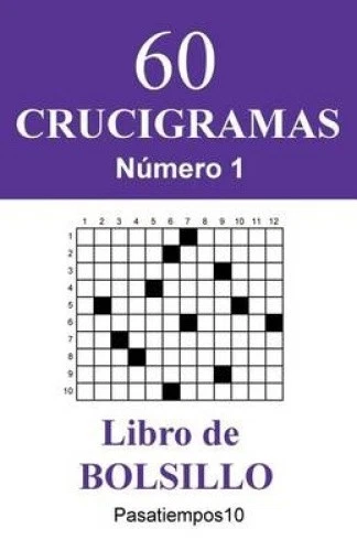 60 Crucigramas Libro de Bolsillo - N. 1 [Spanish] by Pasatiempos10 [Paperback] - Imagen 1 de 1
