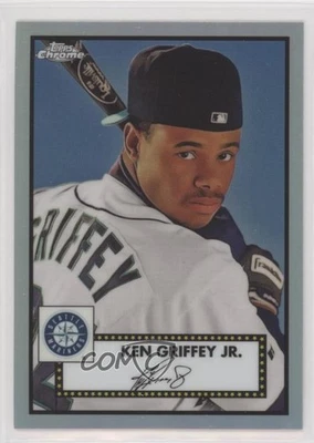 2021 Topps Chrome Platinum Anniversary Refractor Ken Griffey Jr #493 HOF - Image 1 of 2