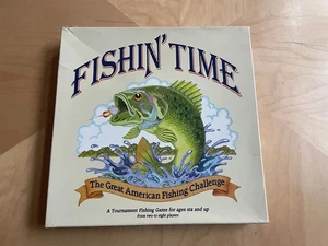 Rare Vintage Fishin Time Fishing Board Game 1986 COMPLETE - Picture 1 of 8