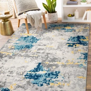 Rugshop Area Rugs Distressed Abstract Pattern Rugs for Living Room Turkish Rugs - Picture 1 of 45
