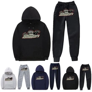 Men Tracksuit Hoodie Tops Trousers Set Joggers Gym Jogging Casual Sportswear AU - Picture 1 of 10