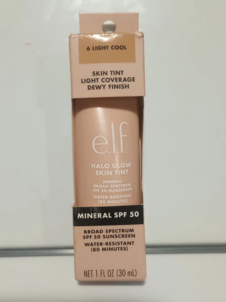 e.l.f. Halo Glow Skin Tint SPF 50, Vegan & Cruelty-Free Light Cool 1 Fl Oz*NEW🔥 - Image 1 of 1