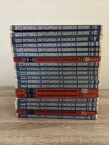 A Pictorial Encyclopedia Of American History Lot Of 20 Volumes - Picture 1 of 1