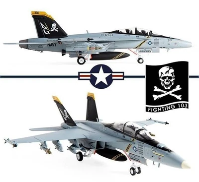 JC Wings 1/72 JCW72-F18-013 F/A-18F Super Hornet USN VFA-103 Jolly Rogers - image 1 of 4