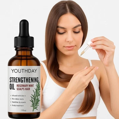 Rosemary Hair Growth Scalp Strengthening Serum, DHT Blocker for Women & Men 30ml - Image 1 of 4