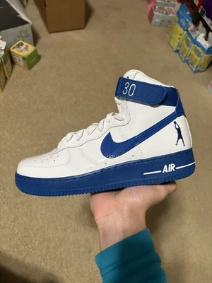 Size 8.5 - NEW Nike Air Force 1 Sheed High Rude Awakening Think 16 White Blue - Image 1 of 4