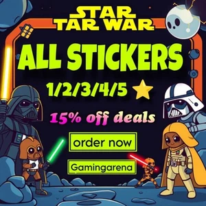 CHEAPEST STICKERS DEALS :- All 1/2/3/4/5 ⭐ ( Mono_poly_Go) STAR WARS - Picture 1 of 1