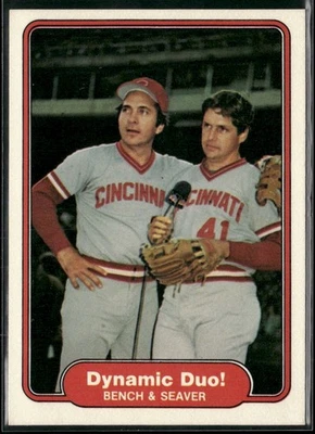 Dynamic Duo! (Johnny Bench / Tom Seaver) CPC 1982 Fleer #634 Cincinnati Reds Foto 1 de 2