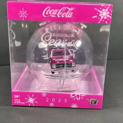 M2 MACHINES VHTF EXCLUSIVE 2025 COCA-COLA CHRISTMAS ORNAMENT 1976 GMC TRUCK - Image 1 of 4