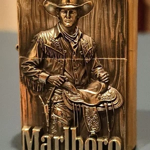 1 Stück Messing Western Cowboy Split Label DIY Aufkleber passend für Zippo - Bild 1 von 6