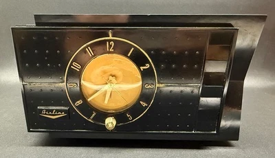 Telechron "Airline" tubo de estado sólido rádio relógio baquelite em estado de funcionamento - Imagem 1 de 4