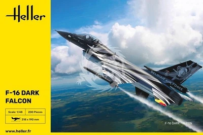 F-16 Dark Falcon - Heller 30411 skala 1/48 - Immagine 1 di 3