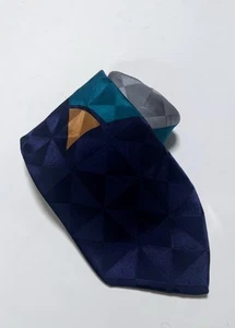 Men’s Silk Necktie 57 Inches Unbranded Handmade In Italy L:T1 - Picture 1 of 6
